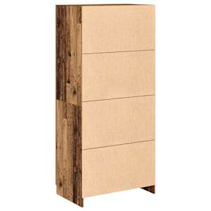 Šatní skříň old wood 80 x 52 x 180 cm kompozitní dřevo - obrázek 6