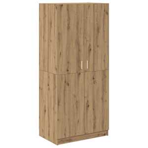 Šatní skříň dub artisan 80 x 52 x 180 cm kompozitní dřevo - obrázek 2