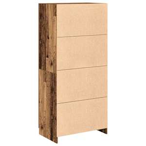 Šatní skříň old wood 90 x 52 x 200 cm kompozitní dřevo - obrázek 6