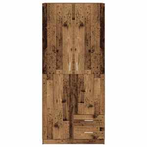 Šatní skříň old wood 80 x 52 x 180 cm kompozitní dřevo - obrázek 4