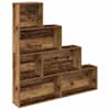 vidaXL raamatukapp Vana puit 157x24x160 cm Engineered Wood