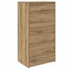 vidaXL 6 sahtliga puhvetkapp Artisan tamm 50x34x96 cm ehituspuit