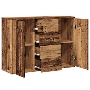 Příborník old wood 88 x 30 x 64 cm kompozitní dřevo - obrázek 7