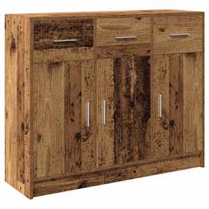 Příborník old wood 91x28x75 cm kompozitní dřevo - obrázek 2