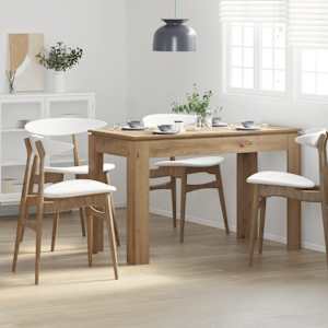 Jedilna miza artisian hrast 120x60x76 cm inženirski les