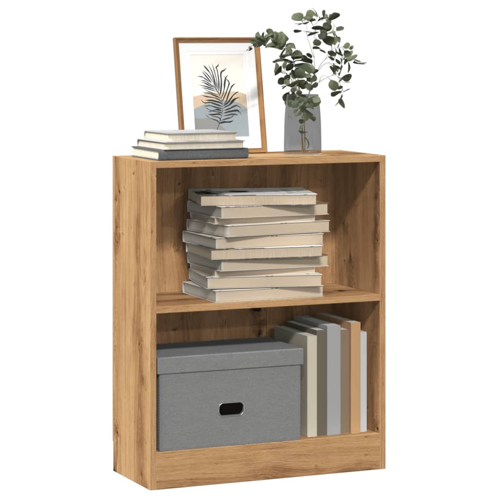 vidaXL Bücherregal Artisan-Eiche 60x24x76 cm Holzwerkstoff