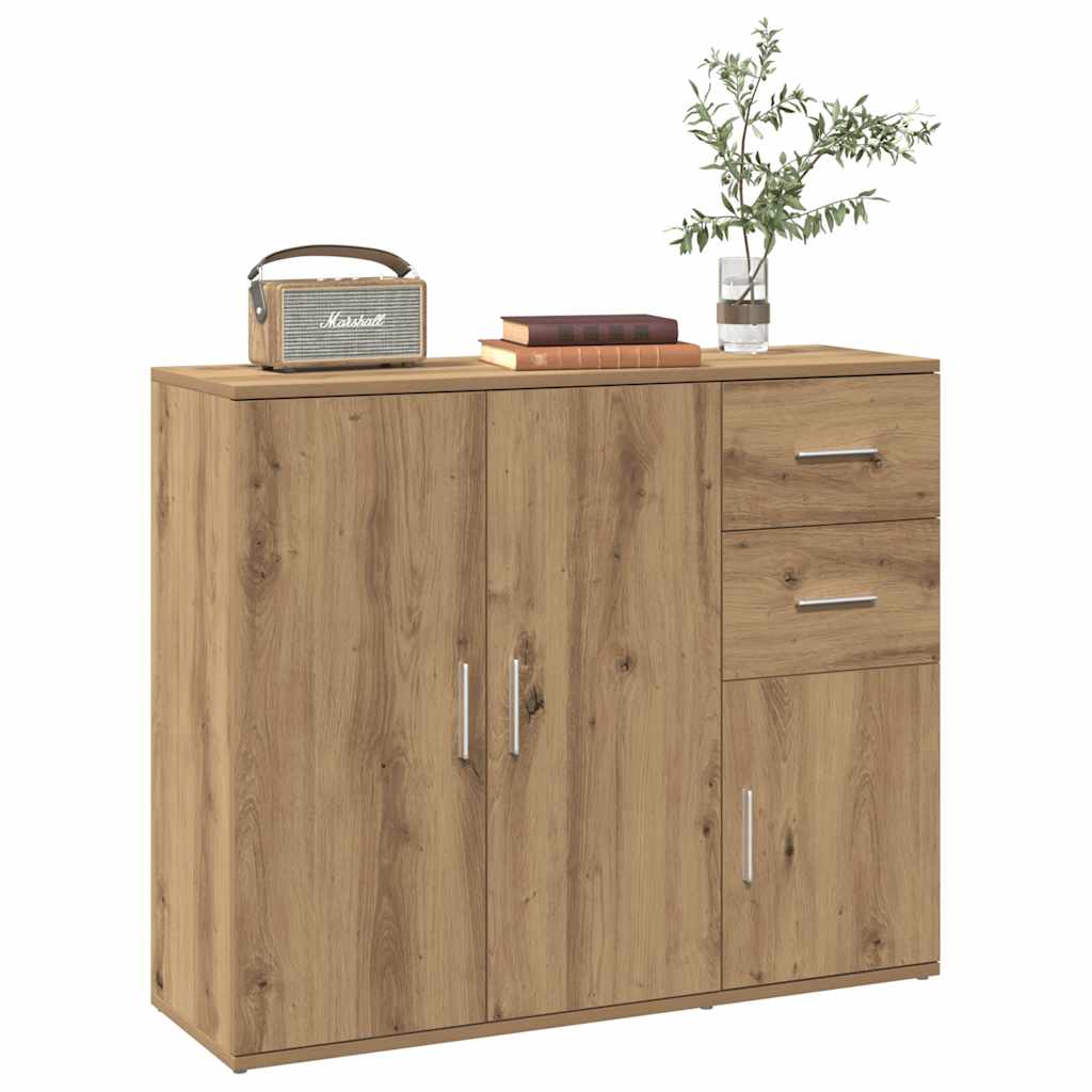 Thumbnail - vidaXL Sideboard Artisan-Eiche 91x29,5x75 cm Holzwerkstoff