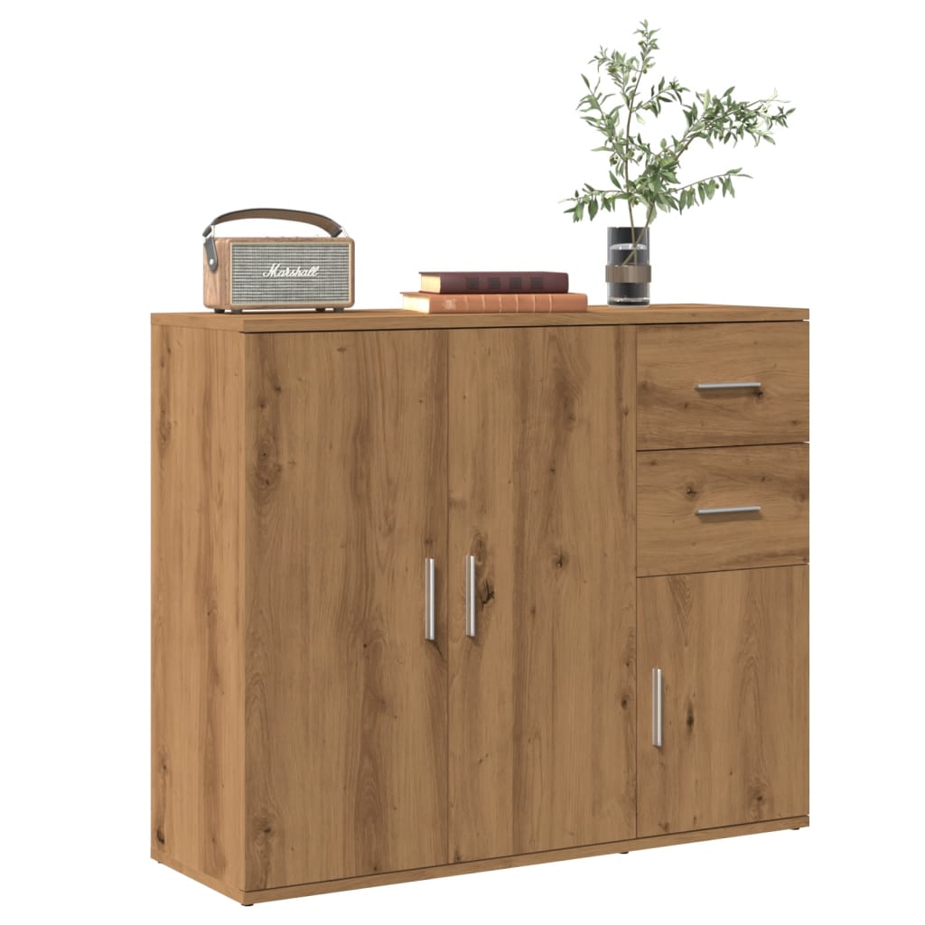 Thumbnail - vidaXL Sideboard Artisan-Eiche 91x29,5x75 cm Holzwerkstoff