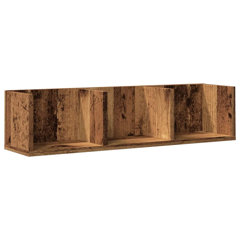 Thumbnail - vidaXL CD-Wandregal Altholz-Optik 75x18x18 cm Holzwerkstoff