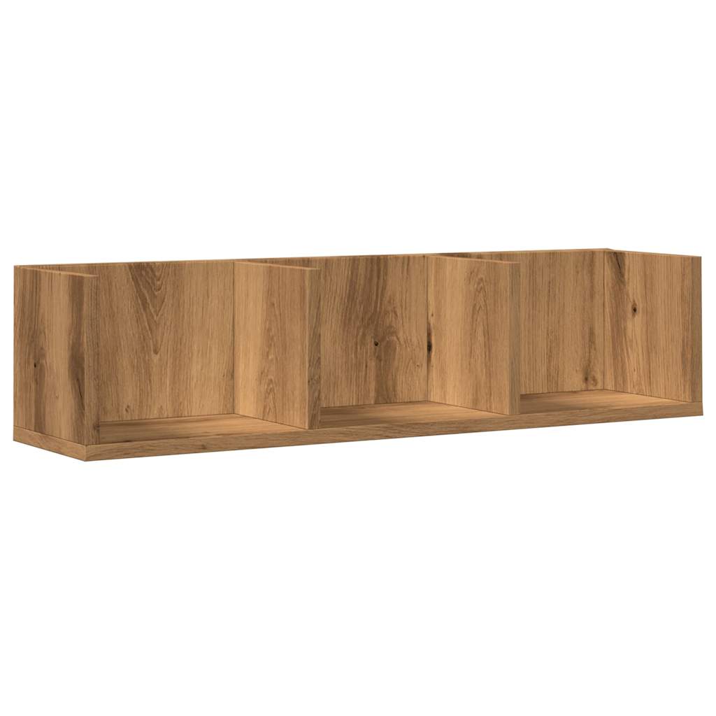 Thumbnail - vidaXL CD-Wandregal Artisan-Eiche 75x18x18 cm Holzwerkstoff