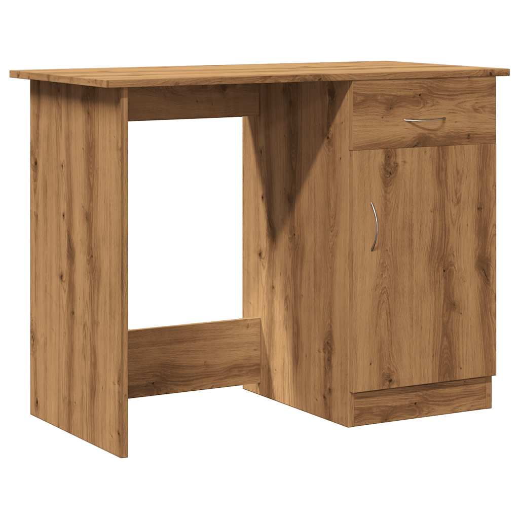 vidaXL Psací stůl dub artisan 100 x 50 x 76 cm kompozitní dřevo