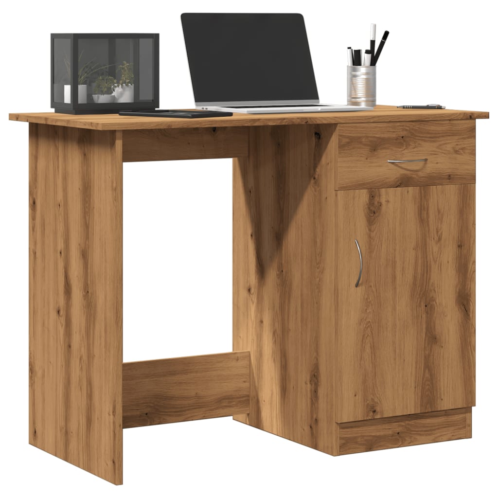 vidaXL Schreibtisch Artisan-Eiche 100x50x76 cm Holzwerkstoff