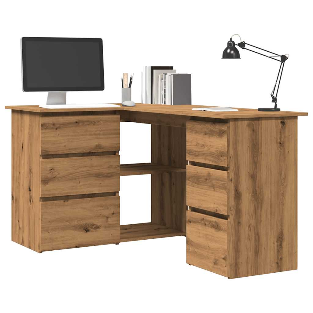 Eckschreibtisch Artisan-Eiche 145x100x76 cm Holzwerkstoff