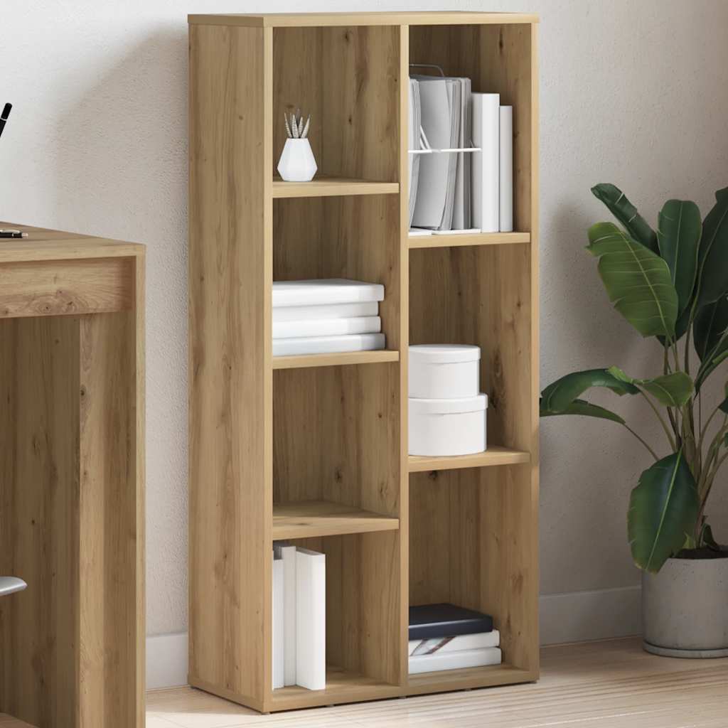 vidaXL Bücherregal Artisan-Eiche 50x25x104 cm