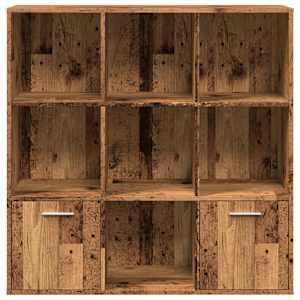Knihovna old wood 98 x 29 x 97,5 cm kompozitní dřevo - obrázek 5