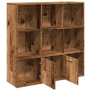 Knihovna old wood 98 x 29 x 97,5 cm kompozitní dřevo - obrázek 6