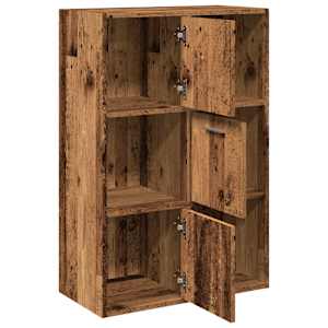 Knihovna old wood 60,5 x 30 x 90 cm kompozitní dřevo - obrázek 6