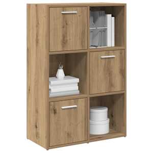 Knihovna dub artisan 60,5 x 30 x 90 cm kompozitní dřevo - obrázek 4