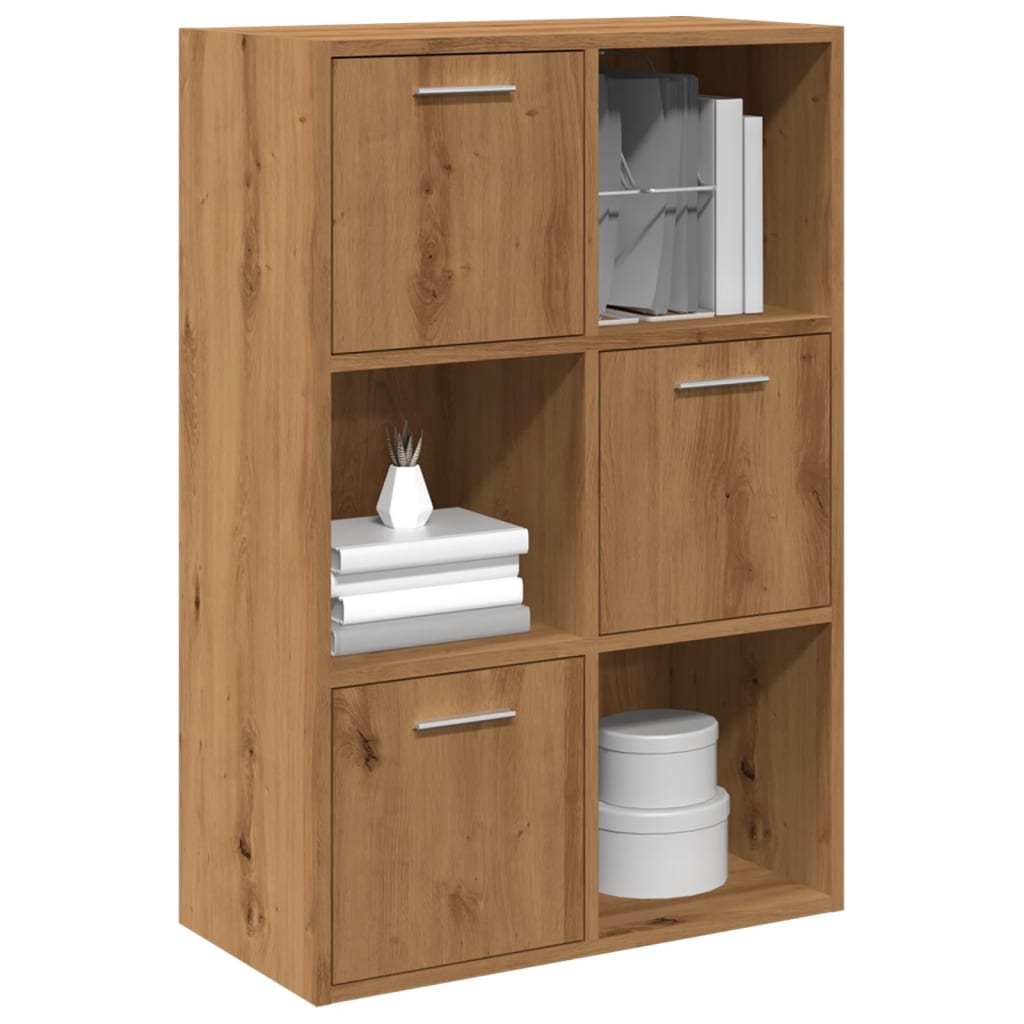 vidaXL Bücherschrank Artisan-Eiche 60,5x30x90 cm Holzwerkstoff