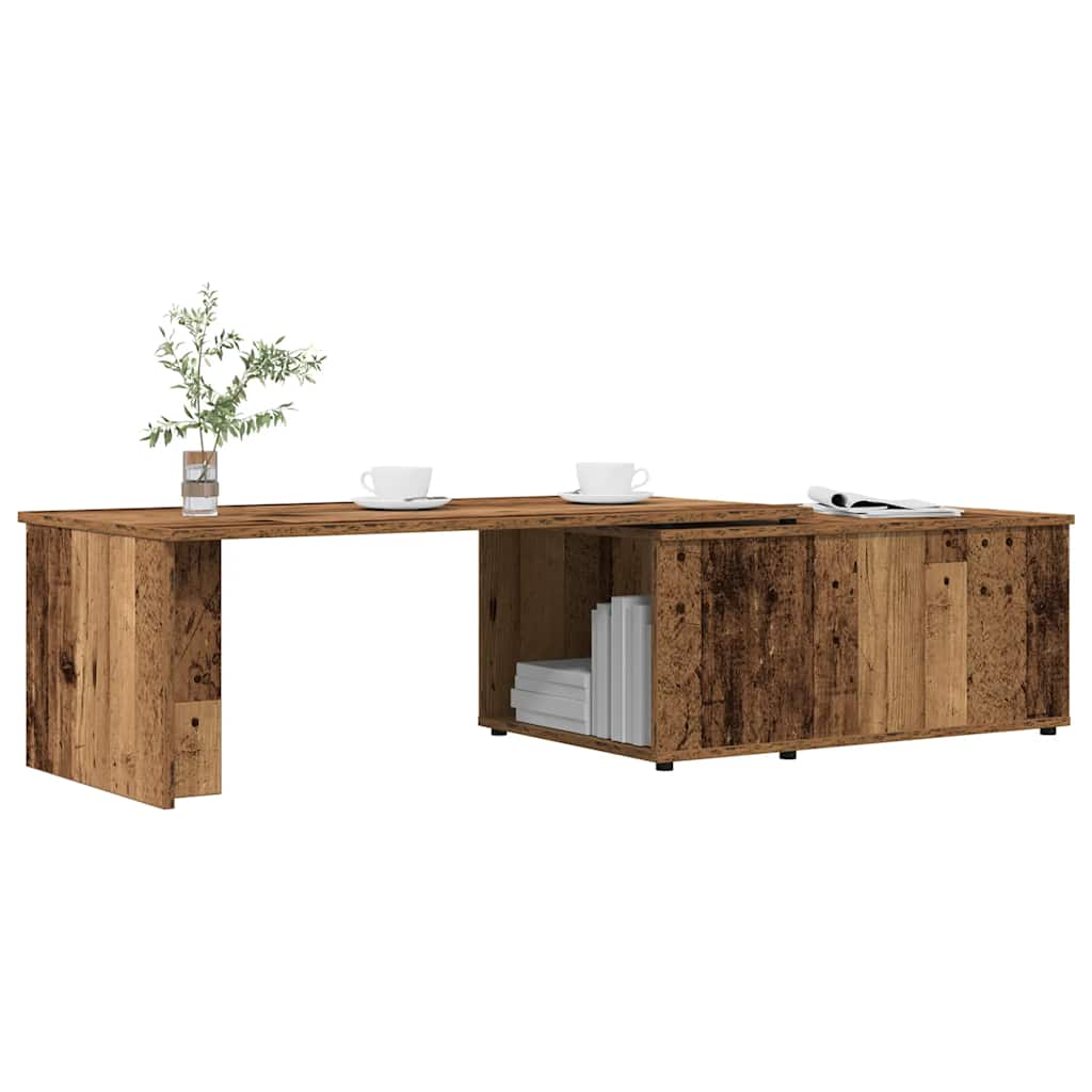 vidaXL Couchtisch Altholz-Optik 150x50x35 cm Holzwerkstoff