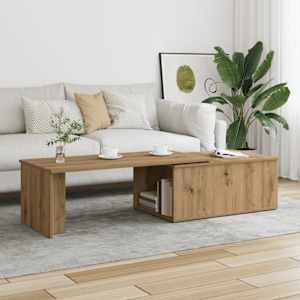 Klubska mizica artisan hrast 150x50x35 cm inženirski les