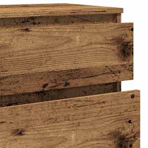 Zásuvková komoda old wood 60 x 36 x 103 cm kompozitní dřevo - obrázek 8