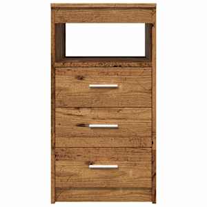 Komoda se zásuvkami old wood 40 x 50 x 76 cm kompozitní dřevo - obrázek 5