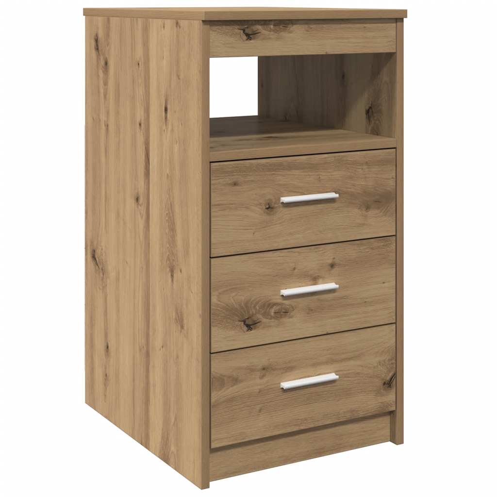 Thumbnail - vidaXL Schubladenschrank Artisan-Eiche 40x50x76 cm Holzwerkstoff