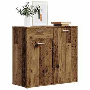 Příborník old wood 80 x 36 x 75 cm kompozitní dřevo - obrázek 3