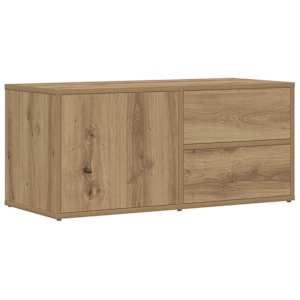 TV skříňka dub artisan 80x34x35,5 cm kompozitní dřevo - obrázek 2
