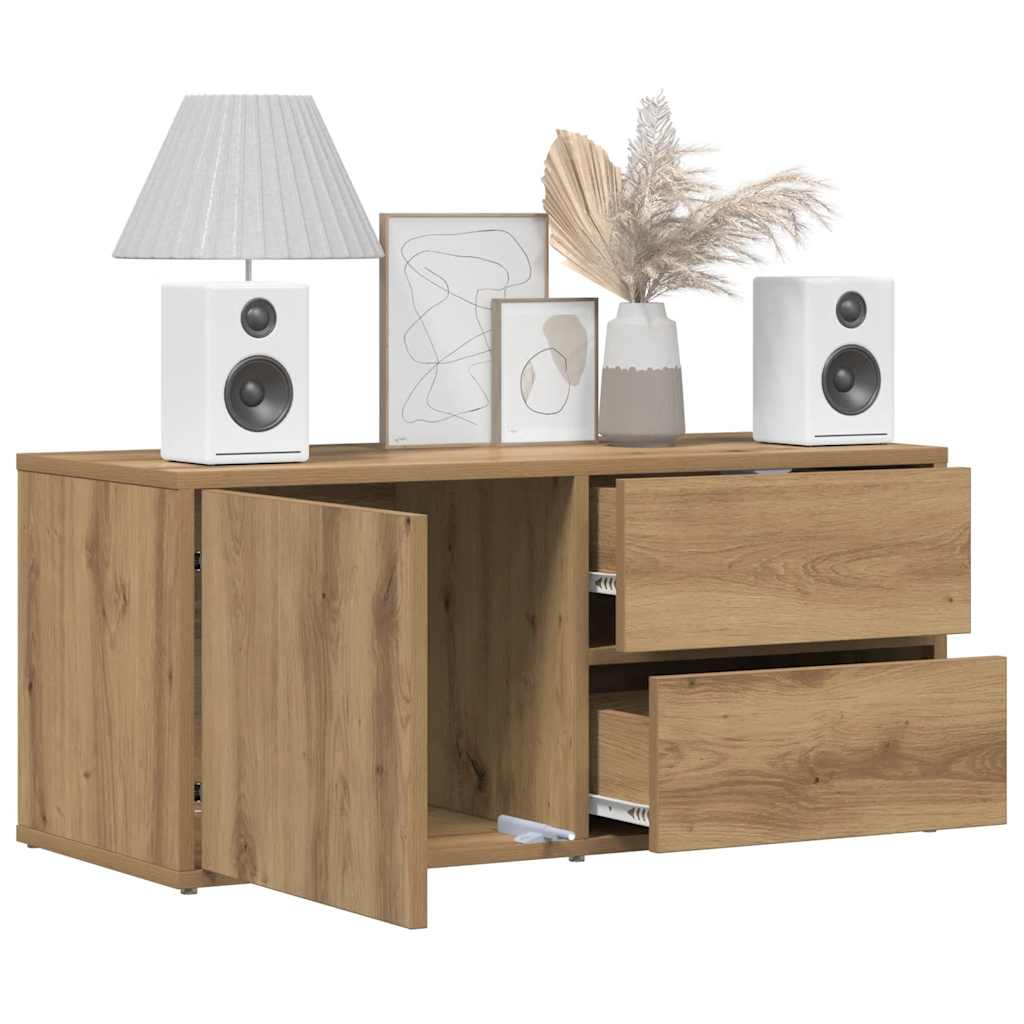 Thumbnail - vidaXL TV-Schrank Artisan-Eiche 80x34x35,5 cm Holzwerkstoff