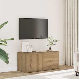 TV skříňka dub artisan 80x34x35,5 cm kompozitní dřevo - obrázek 1