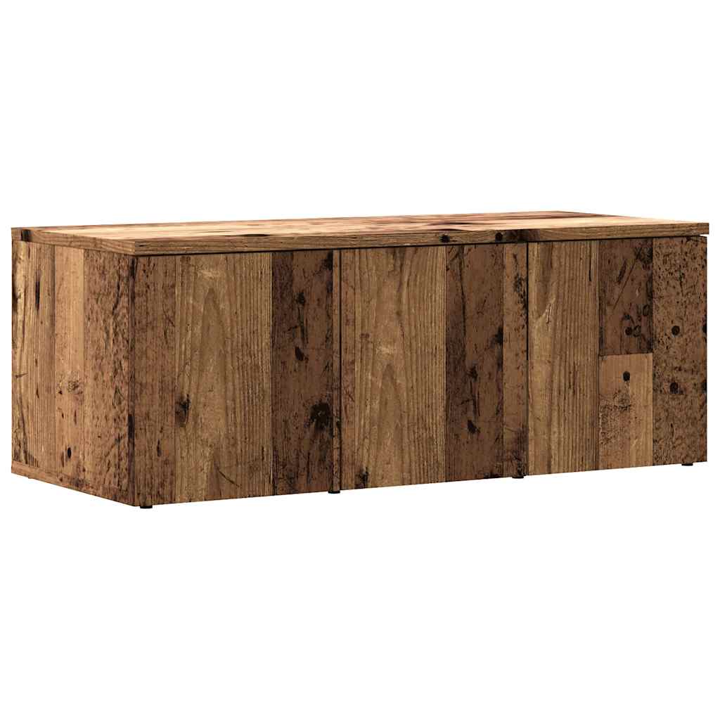 vidaXL TV stolek starého dřeva 80 x 34 x 30 cm dřevotříska