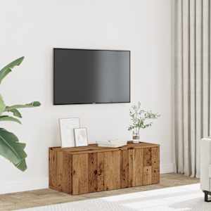 TV stolek starého dřeva 80 x 34 x 30 cm dřevotříska - obrázek 3