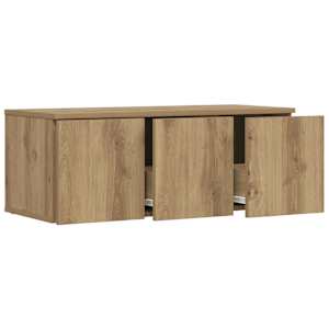TV skříňka dub artisan 80x34x30 cm kompozitní dřevo - obrázek 4