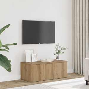 TV omarica artisan hrast 80x34x30 cm inženirski les