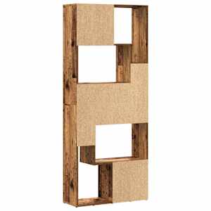 Knihovna old wood 67 x 24 x 161 cm kompozitní dřevo - obrázek 7