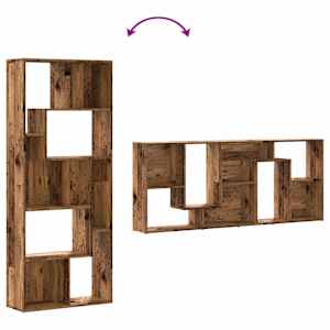 Knihovna old wood 67 x 24 x 161 cm kompozitní dřevo - obrázek 8
