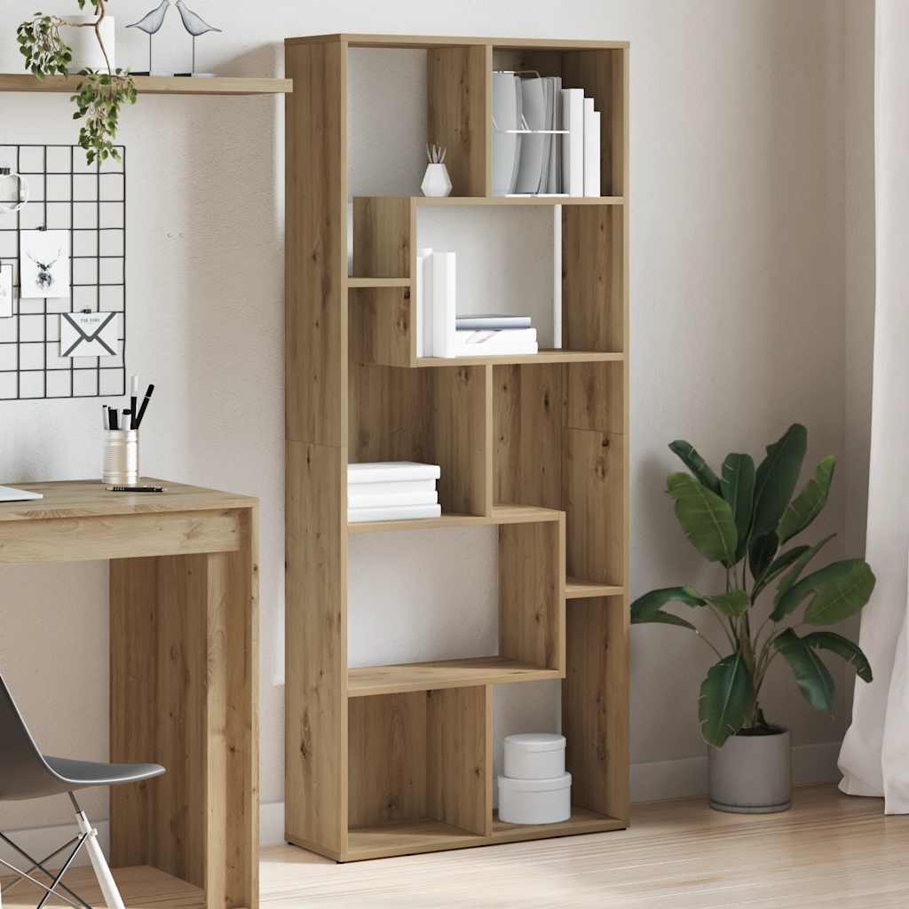 vidaXL Bibliotecă, stejar artizanal, 67x24x161 cm, lemn prelucrat