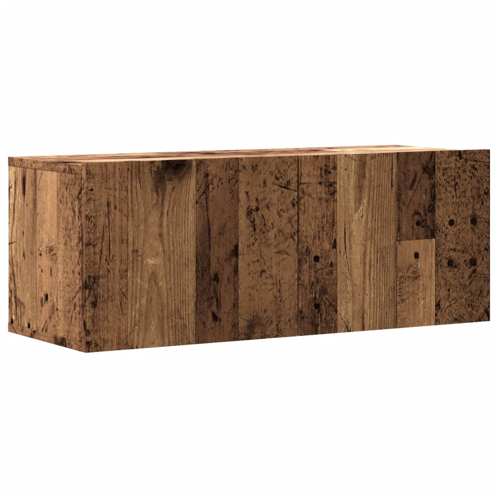 vidaXL Nástěnná TV skříňka old wood 80 x 30 x 30 cm kompozitní dřevo