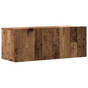 Nástěnná TV skříňka old wood 80 x 30 x 30 cm kompozitní dřevo - obrázek 2