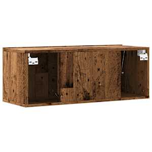 Nástěnná TV skříňka old wood 80 x 30 x 30 cm kompozitní dřevo - obrázek 6