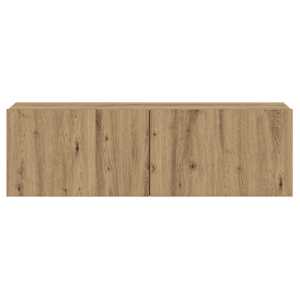 Nástěnná TV skříňka dub artisan 80x30x30 cm kompozitní dřevo - obrázek 5