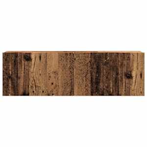 Nástěnná TV skříňka old wood 100 x 30 x 30 cm kompozitní dřevo - obrázek 4