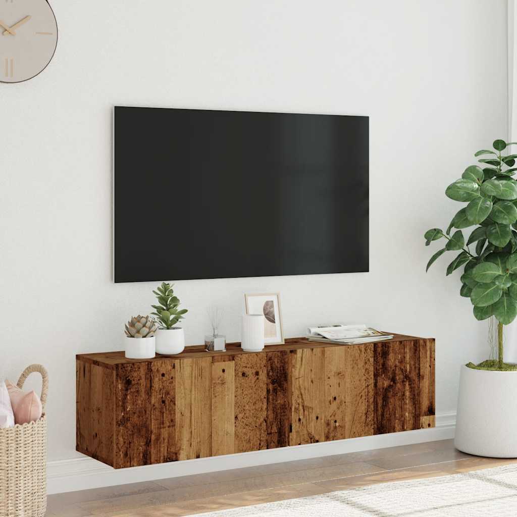 Thumbnail - vidaXL TV-Wandschrank Altholz-Optik 120x30x30 cm Holzwerkstoff