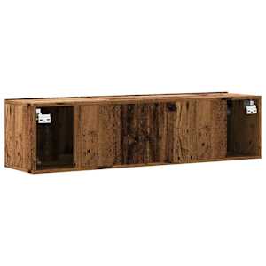 Nástěnná TV skříňka old wood 120 x 30 x 30 cm kompozitní dřevo - obrázek 6