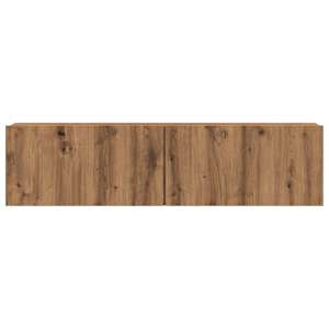 Nástěnná TV skříňka dub artisan 120x30x30 cm kompozitní dřevo - obrázek 4