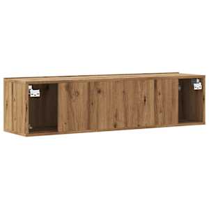 Nástěnná TV skříňka dub artisan 120x30x30 cm kompozitní dřevo - obrázek 6