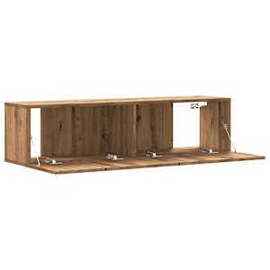 Nástěnná TV skříňka dub artisan 120x30x30 cm kompozitní dřevo - obrázek 7