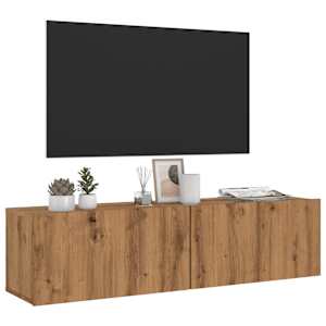 Nástěnná TV skříňka dub artisan 120x30x30 cm kompozitní dřevo - obrázek 1